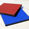 Sports Rubber Flooring Tile Square Rubber Tile Recycle Rubber Mat Playground Rubber Flooring